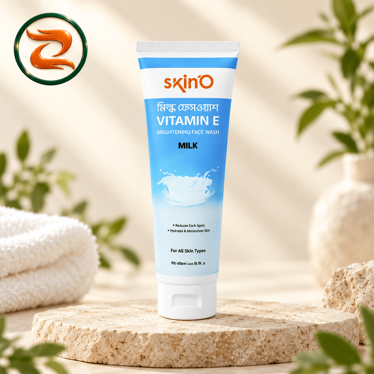 Skin'O Vitamin E Milk Facewash